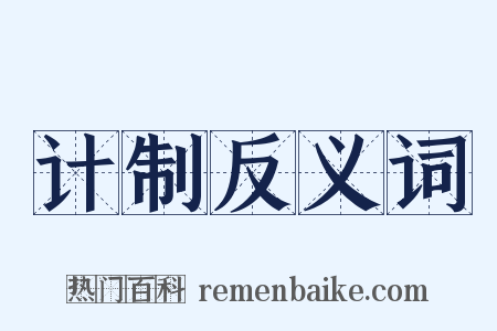 计制反义词是什么意思的图片